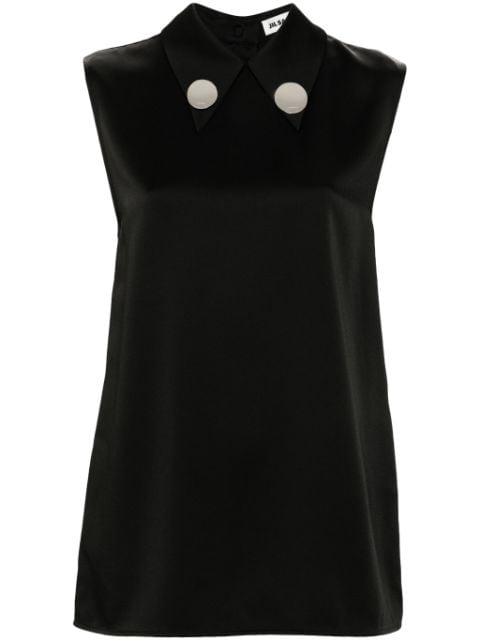 clip-details blouse by JIL SANDER