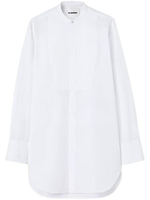 collarless cotton shirt by JIL SANDER