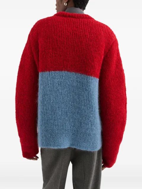 colourblock sweater by JIL SANDER