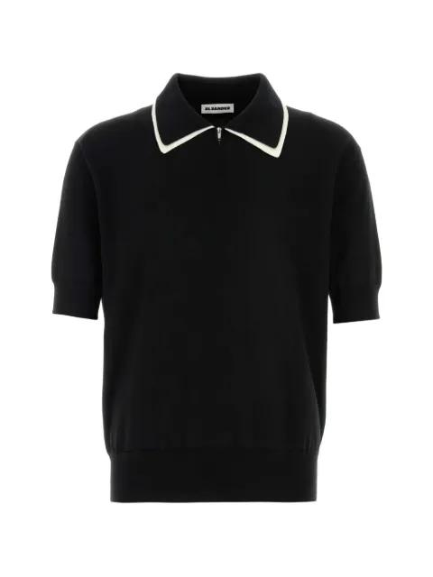 contrast-collar polo shirt by JIL SANDER