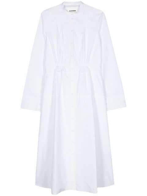 cotton poplin shirt dress by JIL SANDER