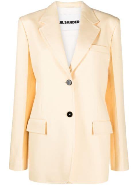 cotton-twill blazer by JIL SANDER