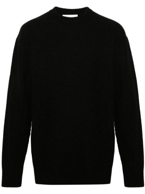 crew-neck boiled wool jumper by JIL SANDER