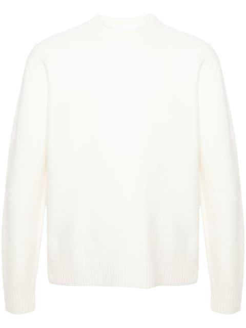 crew-neck boiled wool jumper by JIL SANDER