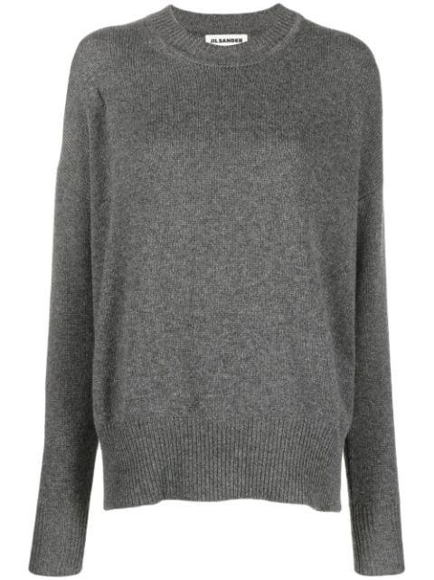 crew neck cashmere jumper by JIL SANDER