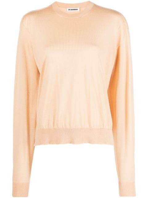 crew-neck long-sleeve sweater by JIL SANDER
