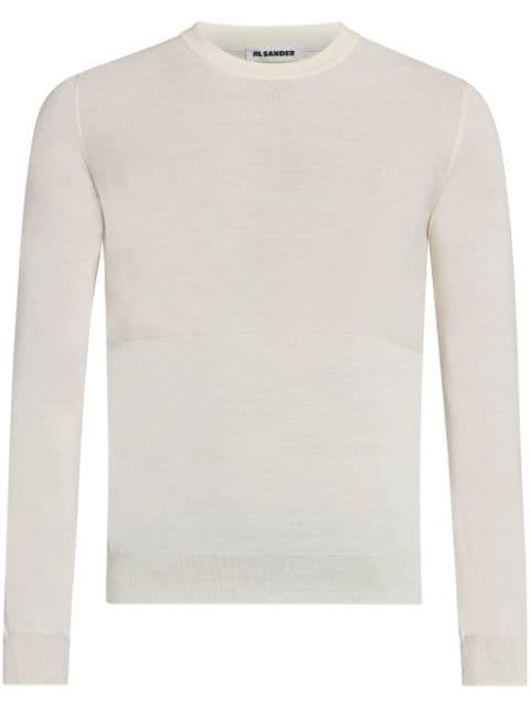 crew-neck virgin wool jumper by JIL SANDER