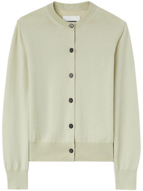 crew-neck wool cardigan by JIL SANDER