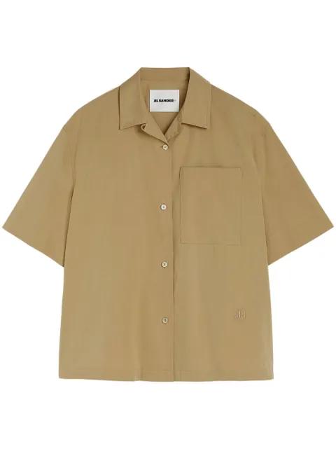 crop-sleeves shirt by JIL SANDER