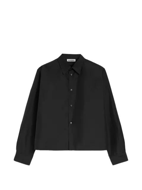 cropped long-sleeved shirt by JIL SANDER