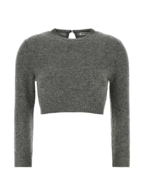 cropped ribbed-knit sweater by JIL SANDER