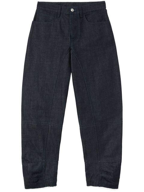 cropped tapered jeans by JIL SANDER