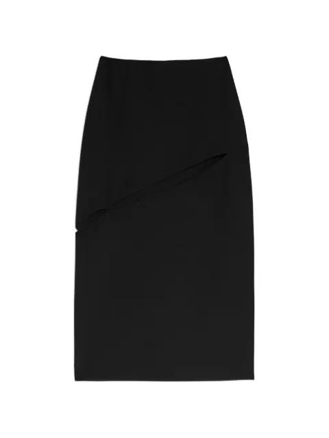 cut-out midi skirt by JIL SANDER