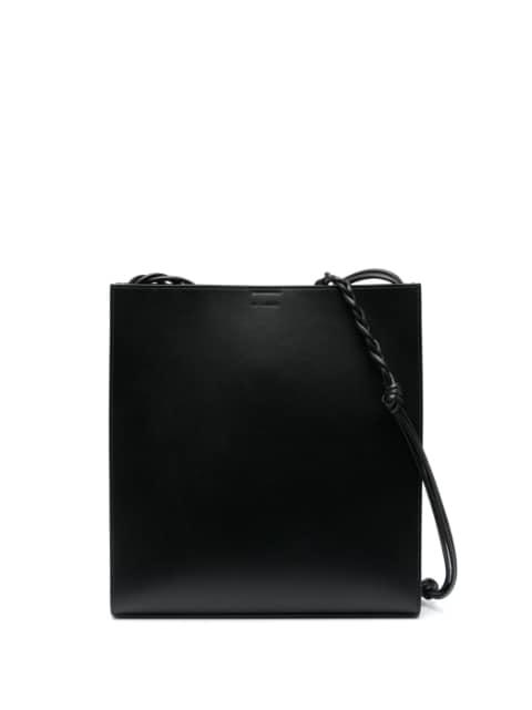 debossed-logo leather shoulder bag by JIL SANDER