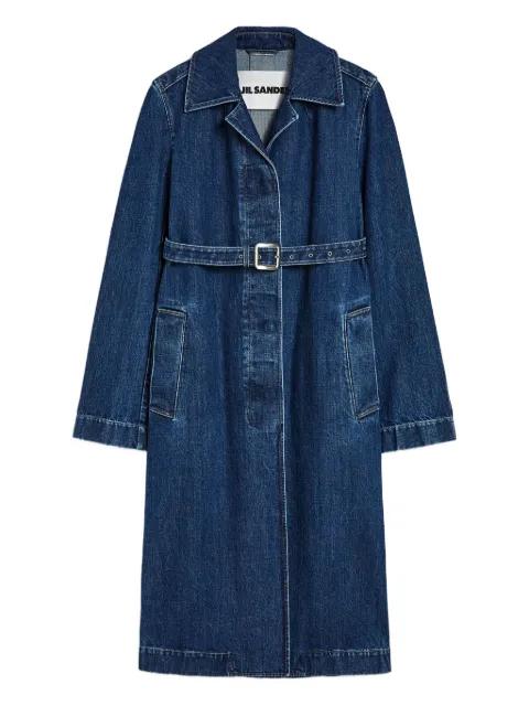 denim trench coat by JIL SANDER