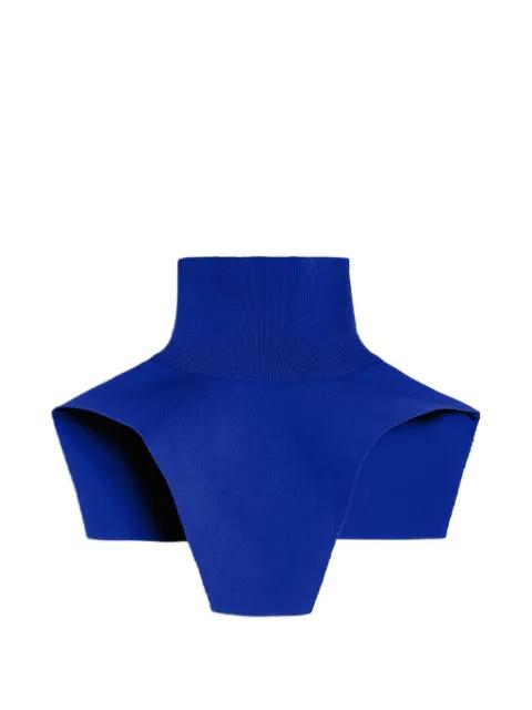 detachable ribbed high-neck shirt by JIL SANDER