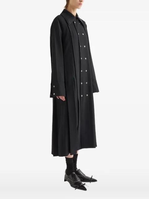 double-breasted coat by JIL SANDER
