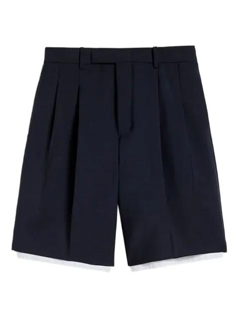 double-layer wool shorts by JIL SANDER