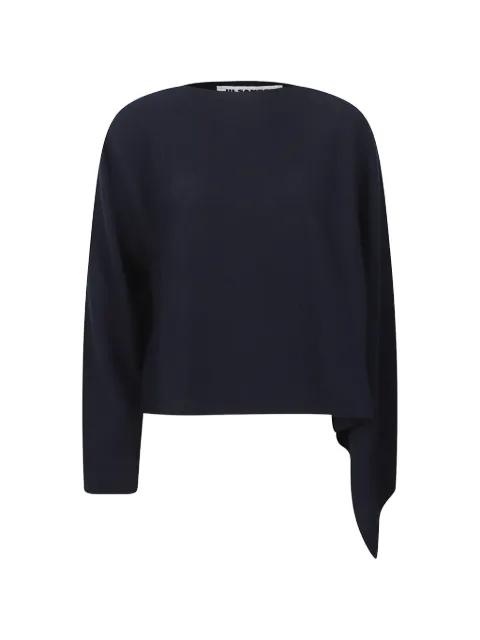 draped-detail sweater by JIL SANDER