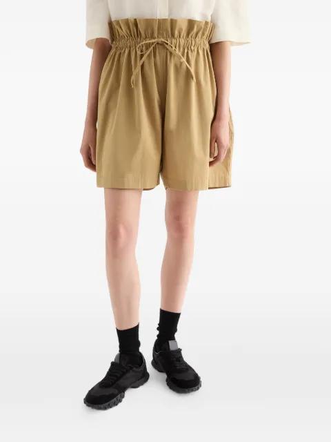 drawstring cotton poplin shorts by JIL SANDER