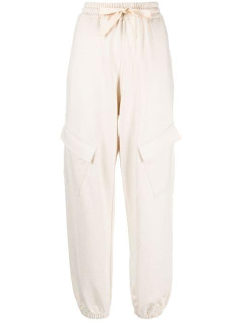 drawstring-waist cotton track pants by JIL SANDER