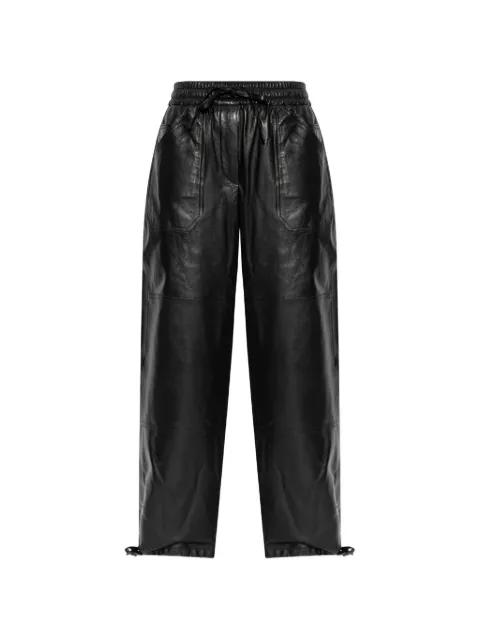 drawstrings leather trousers by JIL SANDER