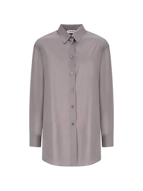 drop-shoulder button-up shirt by JIL SANDER