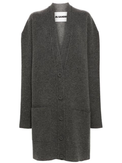 drop-shoulder cardigan by JIL SANDER
