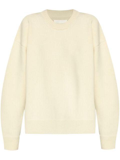 drop-shoulder crew-neck jumper by JIL SANDER