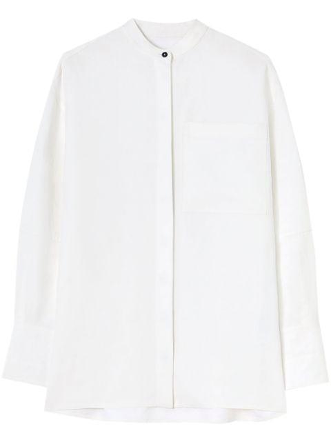 drop-shoulder linen shirt by JIL SANDER