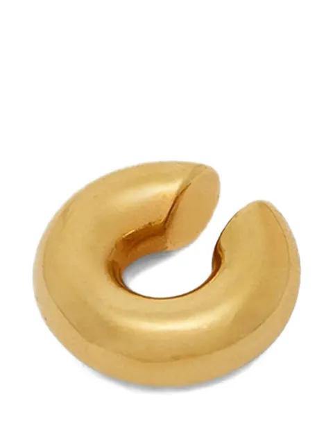 earcuff brass earrings by JIL SANDER