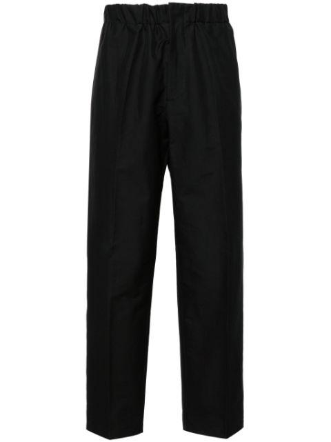 elasticated-waistband cotton trousers by JIL SANDER