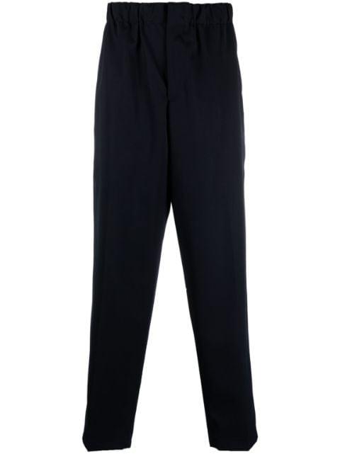 elasticated-waistband tapered trousers by JIL SANDER