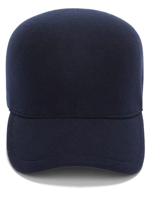 embroidered-logo wool felt cap by JIL SANDER