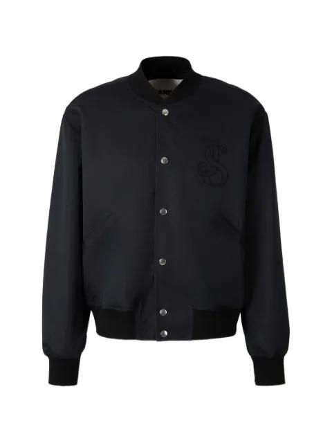 embroidery button bomber jacket by JIL SANDER