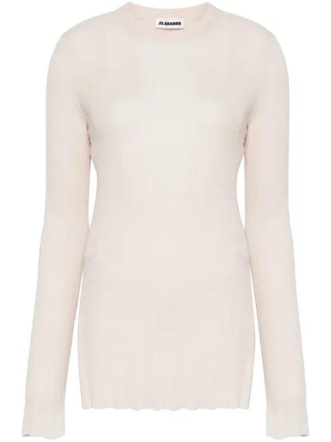 fine-ribbed top by JIL SANDER