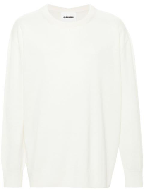 fine-ribbed wool jumper by JIL SANDER