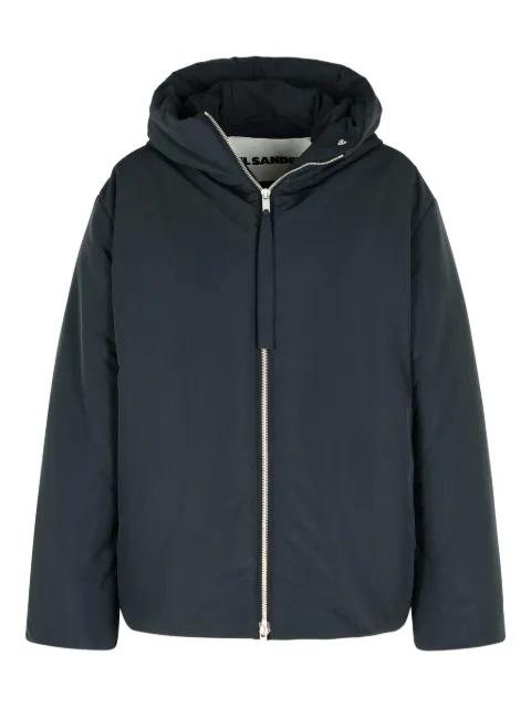 fixed-hood drawstring puffer jacket by JIL SANDER