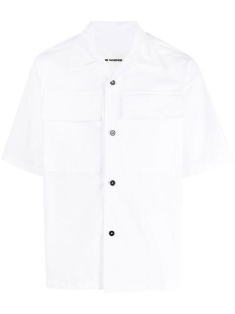 flap-pocket cotton shirt by JIL SANDER