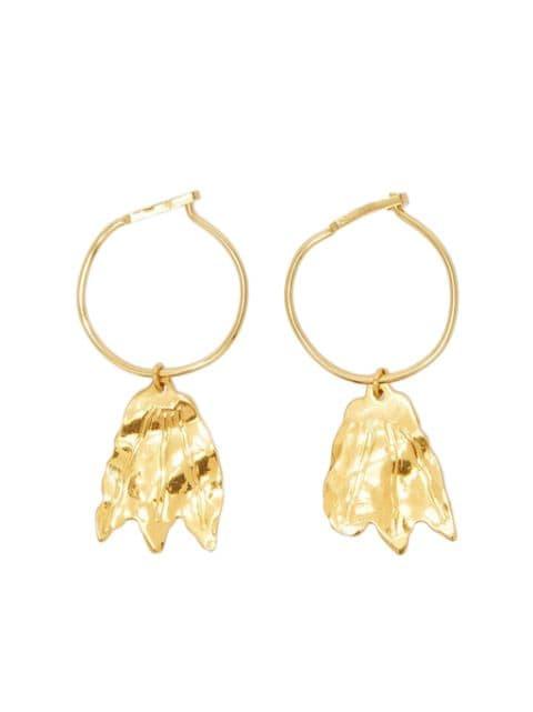 floral-detail drop-design earrings by JIL SANDER