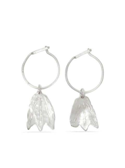 floral-detail drop-design earrings by JIL SANDER