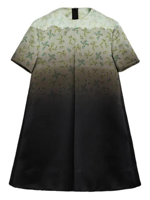 floral-print gradient mini dress by JIL SANDER