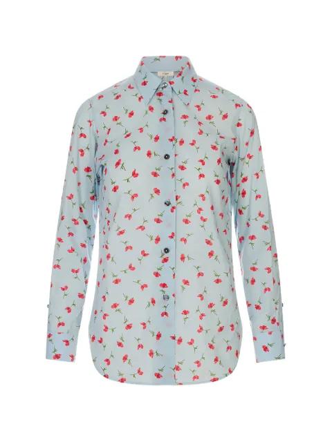 floral-print long-sleeve shirt by JIL SANDER