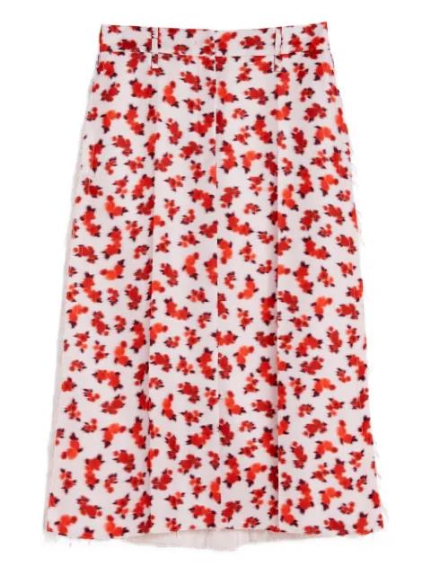 floral-print midi skirt by JIL SANDER