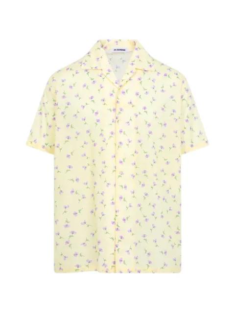 floral-print short-sleeve shirt by JIL SANDER