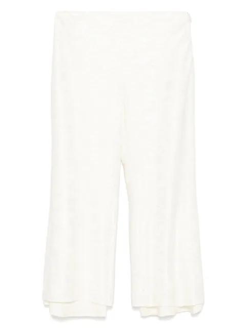 flower-jacquard trousers by JIL SANDER