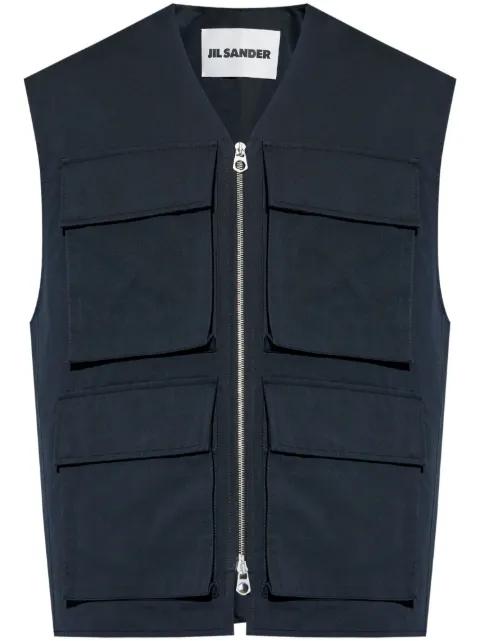 four-pocket gilet by JIL SANDER
