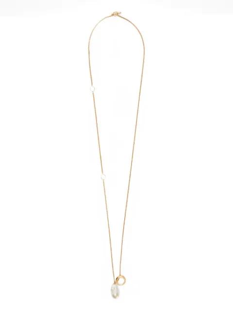freshwater-pearl pendant necklace by JIL SANDER