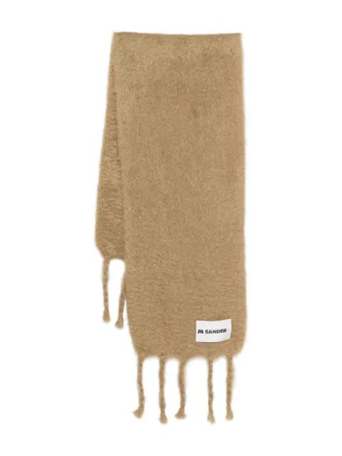 fringed-edges scarf by JIL SANDER