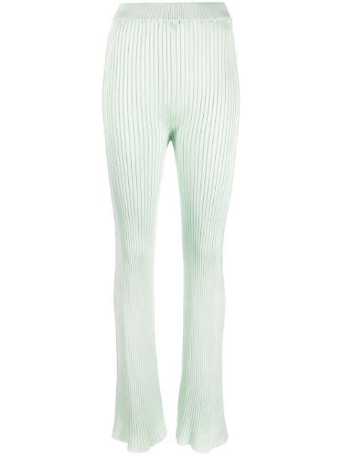 fully-pleated flared-leg trousers by JIL SANDER